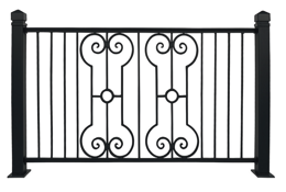 Scroll Crest Railing